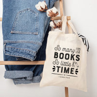 Too Many Books Editable Colour Personalised