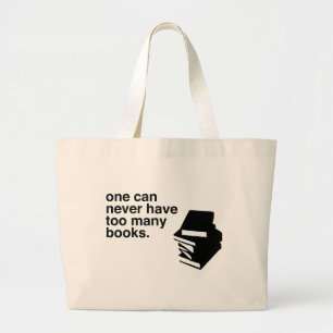 too many books large tote bag
