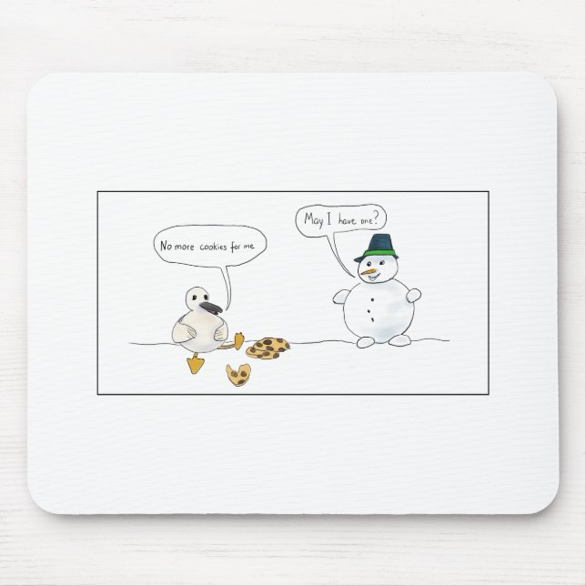 Too many cookies mouse mat (Front)