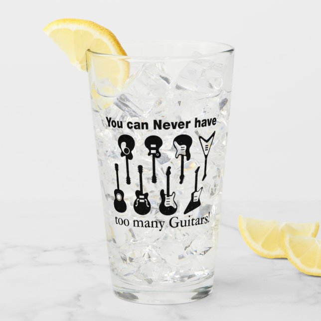 Too Many Guitars Glass (Front Ice)