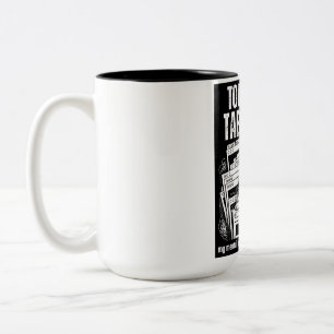 Too Many Tabs Open — Oddly Wired ADHD Funny Black Two-Tone Coffee Mug