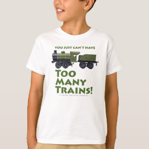 Too Many Trains Antique T-Shirt