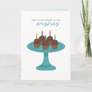 Too Many Wishes Cupcake Card