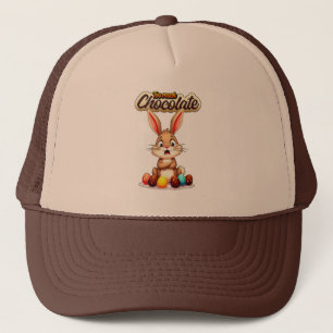 Too Much Chocolate – Funny Easter Bunny - boné Trucker Hat