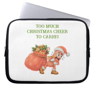 Too much Christmas Cheer to Carry! Salami Laptop Sleeve