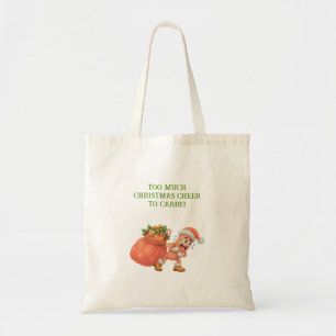 Too much Christmas Cheer to Carry! Salami Tote Bag