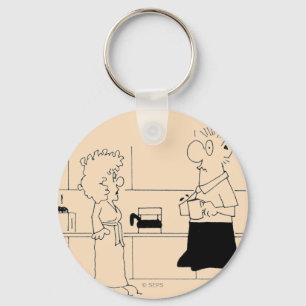 Too Much Coffee Key Ring