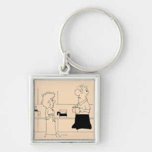 Too Much Coffee Key Ring