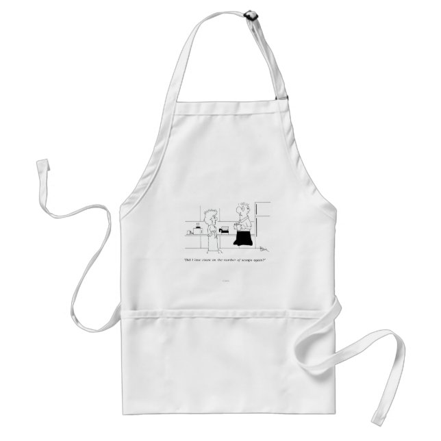 Too Much Coffee Standard Apron (Front)