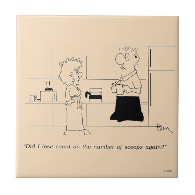 Too Much Coffee Tile (Front)