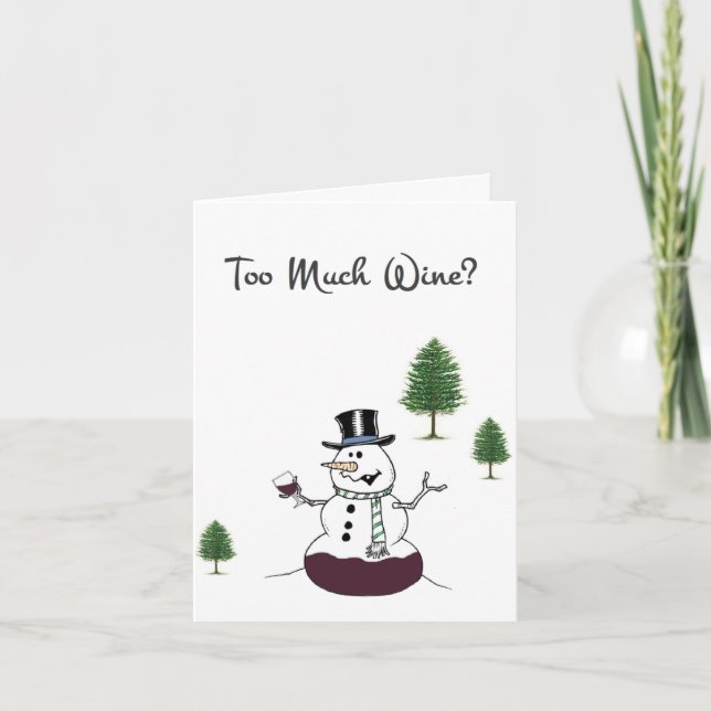 Too Much Holiday Card (Front)