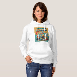 Too Much Labour - Retro Feminist Satire Art Hoodie