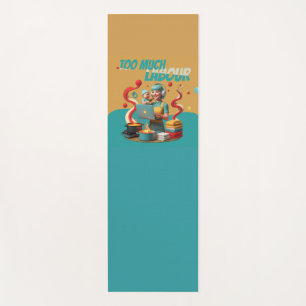 Too Much Labour - Retro Feminist Satire Art Yoga Mat