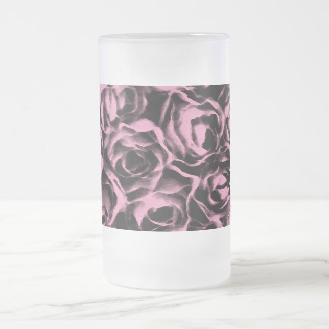 Too Much Love ~ Frosted Glass Mug 16oz (Center)
