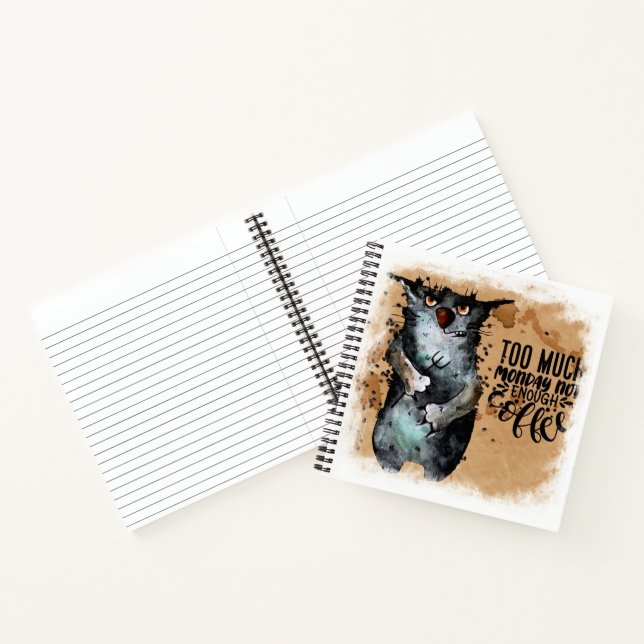 Too much monday   notebook (Inside)