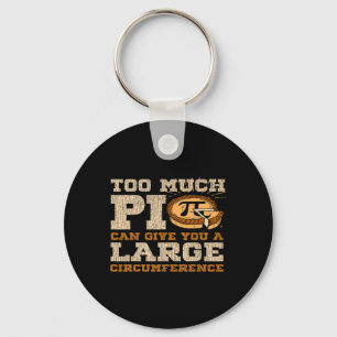 Too Much Pi Day Math Lovers 3.14 Nerdy Symbols 1 Key Ring