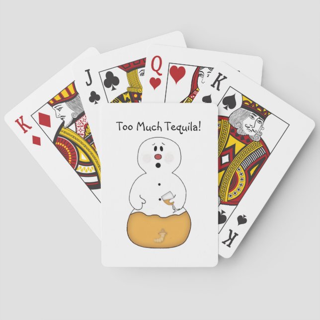 Too Much Tequila Playing Cards (Back)