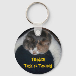 Too Much Trick-or-Treating! Key Ring