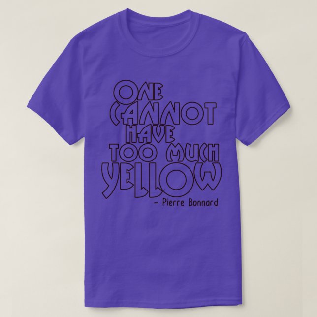 Too Much Yellow Pierre Bonnard T-Shirt (Design Front)