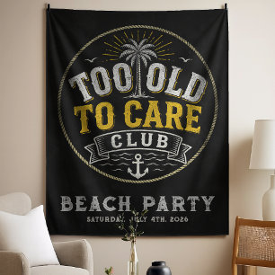 Too Old to Care Club My Give- A-Damn is Broken Tapestry