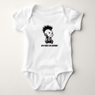 'TOO PUNK FOR BEDTIME'  BABY BODYSUIT