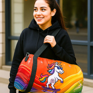 Too Rare To Care - Cool Unicorn Duffle Bag