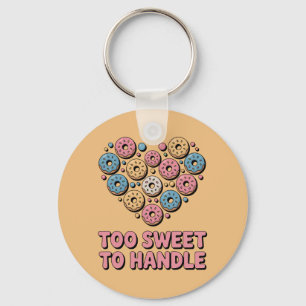 Too Sweet to Handle Doughnut Kids Key Ring