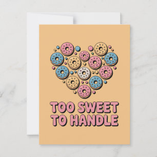 Too Sweet to Handle   Doughnut Kids Postcard
