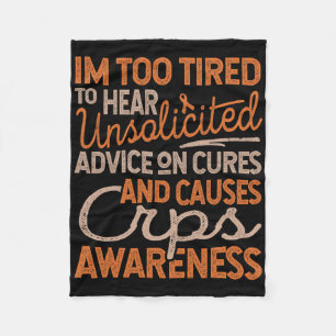 Too Tired For Unsolicited Advice1 Fleece Blanket