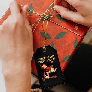 Toodaloo Cuntaroos Funny Sarcastic Retro Humor Gift Tags