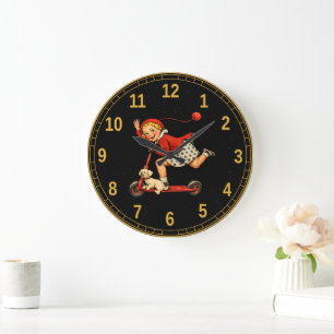 Toodaloo Cuntaroos Funny Sarcastic Retro Humor Large Clock