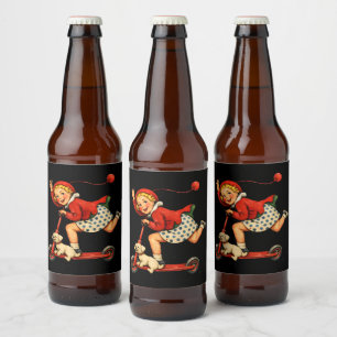 Toodaloo Cuntaroos Funny Sarcastic Retro Humour Beer Bottle Label