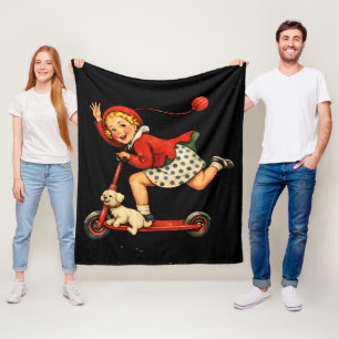 Toodaloo Cuntaroos Funny Sarcastic Retro Humour Fleece Blanket
