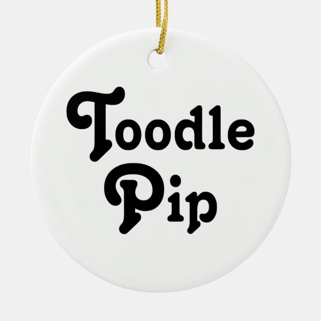 Toodle Pip Ceramic Tree Decoration (Front)