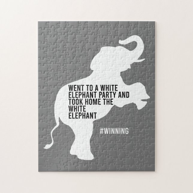 Took Home White Elephant Funny Jigsaw Puzzle (Vertical)