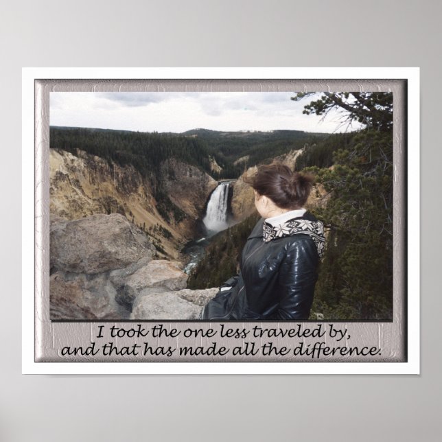 took the one less travelled poster (Front)