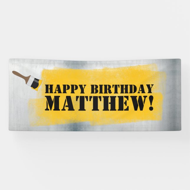 Tool Birthday Party Banner (Horizontal)