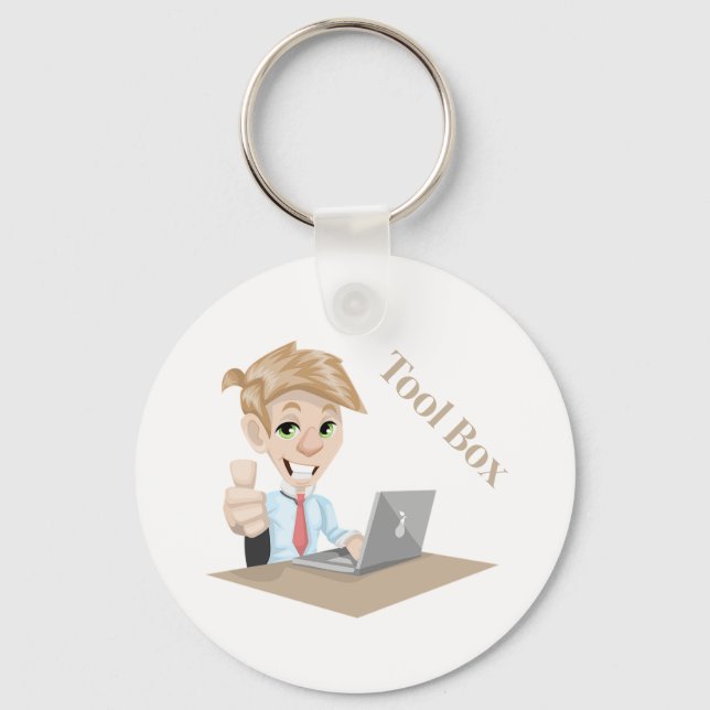 Tool Box Cartoon Key Ring (Front)