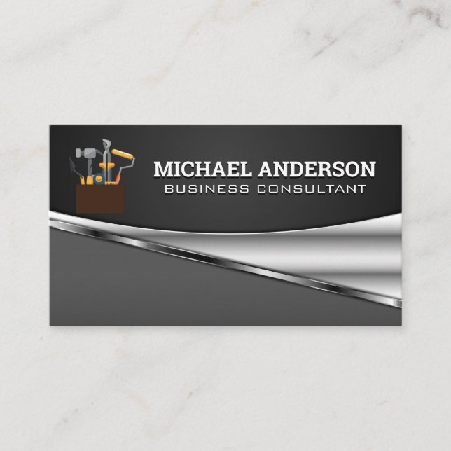 Tool Box | Metallic Business Card (Front)
