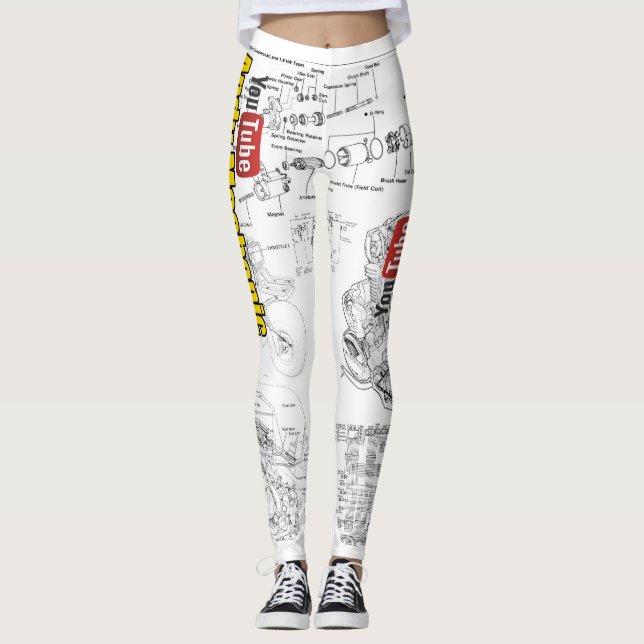 Tool Girl Leggings - schematic (Front)