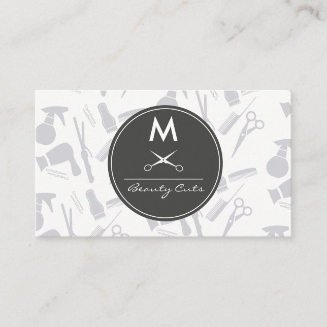 Tool of the Trade with Monogram Business Card (Front)