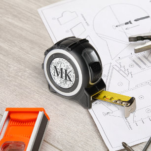 Tool Pattern Monogram Tape Measure 1