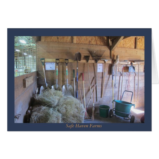 Tool Rack at Safe Haven Farms (Front Horizontal)