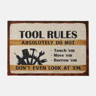 Tool Rules Mat,  Funny Cool Doormat