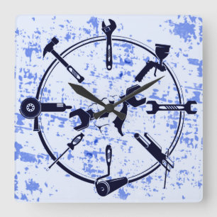 Tool Square Wall Clock