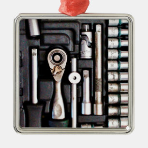 Toolbox Handyman Tools Metal Tree Decoration