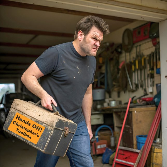 Toolbox Orange Rectangular Sticker (Creator Uploaded)