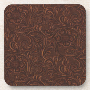 Tooled Leather Coaster