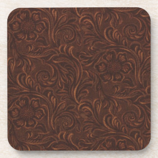 Tooled Leather Coaster