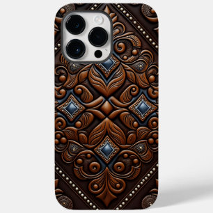 Tooled Leather Design Case-Mate iPhone 14 Pro Max Case
